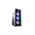 DEEPCOOL "MATREXX 55 V3 ADD-RGB WH 3F" ATX Case, with Side-Window, Dual 4mm Tempered Glass Side & Front panel, without PSU, Tool-less, 3x120mm ADD-RGB