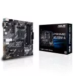 ASUS PRIME A520M-A, Socket AM4, AMD A520, Dual 4xDDR4-4800, APU AMD graphics, VGA, DVI, HDMI, 1xPCIe X16, 4xSATA3, RAID, 1x M.2 slot, 2xPCIe X1, ALC88