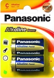 C size Panasonic "ALKALINE Power" 1.5V, Alkaline, Blister*2, LR14REB/2BP