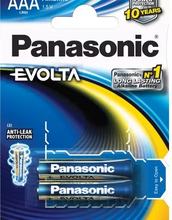 Panasonic "EVOLTA" AAA Blister*2, Alkaline, LR03EGE/2BP
