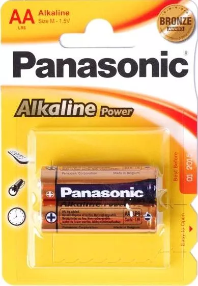 Panasonic "ALKALINE Power" AA Blister* 2, Alkaline, LR6REB/2BPR