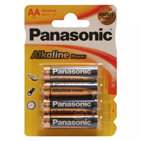 Panasonic "ALKALINE Power" AA Blister* 4, Alkaline, LR6REB/4BPR