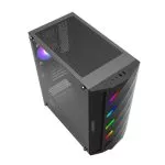 Case ATX GAMEMAX Black Diamond, Rear 120mm ARGB LED fan, ARGB LED strip, Rainbow HUB, USB3.0