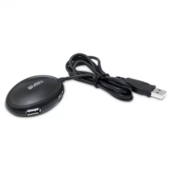 USB 2.0 Hub 4-port SVEN HB-401, Black