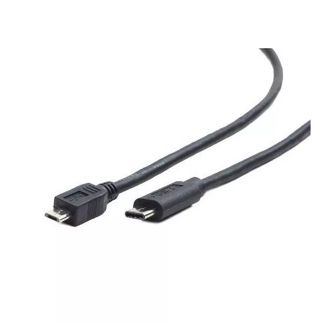 Cable Type-C/microUSB2.0, CM/BM, 1.0 m, Cablexpert, Black, CCP-USB2-mBMCM-1M