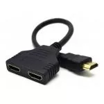 Cable HDMI Passive dual port cable, Black, Cablexpert, DSP-2PH4-04