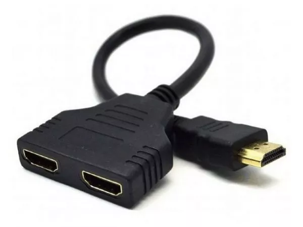 Cable HDMI Passive dual port cable, Black, Cablexpert, DSP-2PH4-04