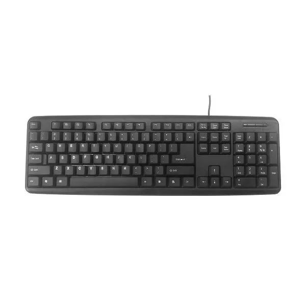 Gembird KB-U-103-RU Standard Keyboard, USB, Black