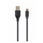Cable USB2.0 micro CC-mUSB2C-AMBM-0.6M, 0.6 m, Compact coiled spiral cable, USB 2.0 A-plug to Micro