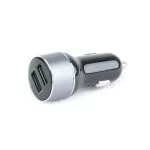 USB Car Charger - Gembird EG-U2QC3-CAR-01, 2x USB2.0 socket, Output current: up to 2.1A, (including