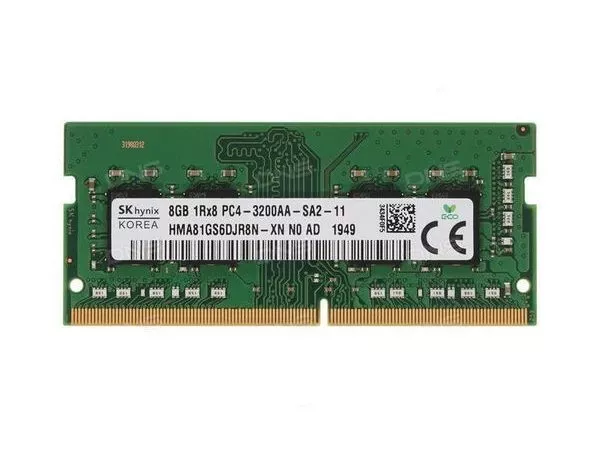 8GB DDR4- 3200MHz  SODIMM Hynix Original PC25600, CL22, 260pin DIMM 1.2V
