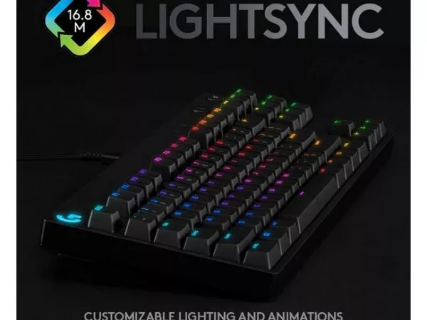 Gaming Keyboard Logitech G PRO, TLK, Mechanical, GX Blue Clicky, RGB , Detachable cable, Black, USB