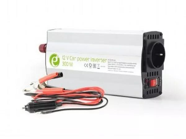 EnerGenie EG-PWC-042, 12V Car power inverter, 300W, with USB port / 5V-2.1A,  Power output: 300 W co