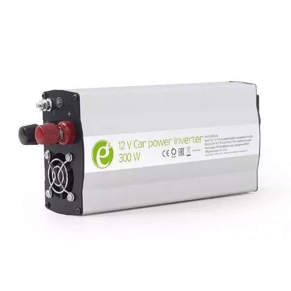 EnerGenie EG-PWC-042, 12V Car power inverter, 300W, with USB port / 5V-2.1A,  Power output: 300 W co