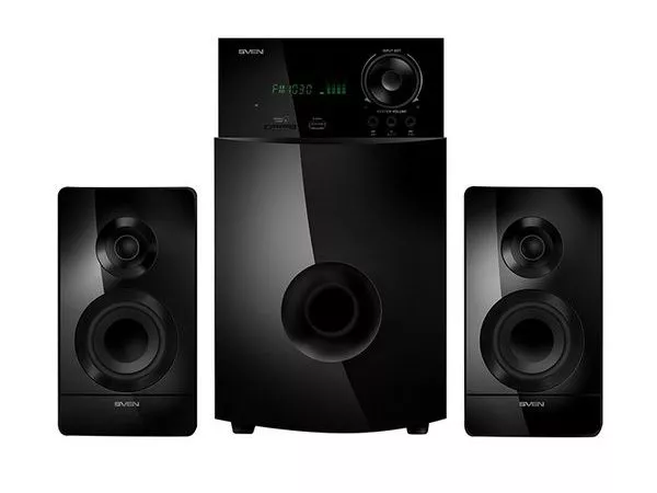 Speakers SVEN "MS-2100" SD-card, USB, FM, remote control, Black, 80w / 50w + 2x15w / 2.1