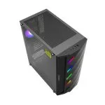 Case ATX GAMEMAX Black Diamond, 1x120mm, ARGB (LED fan, LED strip), Rainbow HUB, TG, USB3.0, White
