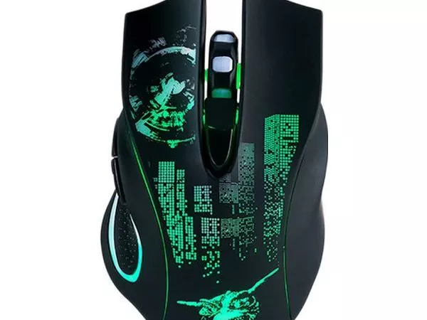 Gaming Mouse Qumo Gremlin, Optical,1200-3200 dpi, 6 buttons, Soft Touch, 4 color backlight, USB