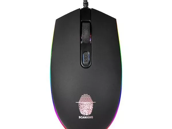 Gaming Mouse Qumo Pretender, Optical,1200-3200 dpi, 4 buttons, 7 color backlight, USB