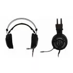 Gaming Headset Qumo Avalon, 50mm drivers, 7 color backlight, 3.5mm+USB