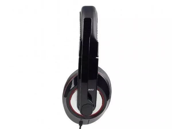 Gembird MHS-001 Stereo Headphones with Microphone,Volume control, Glossy Black