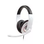 Gembird MHS-001-GW Stereo Headphones with Microphone,Volume control, Glossy White