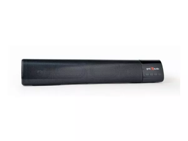 Gembird SPK-BT-BAR400-01, Bluetooth soundbar speaker with built-in microphone, RMS power output: 2 x 5W, 4 Ohm, 52 mm, 1200 mAh Li battery, FM-radio,