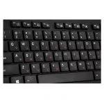 Wireless Keyboard SVEN KB-E5800W, Slim, Low-profile keys, Nano rec., 2.4 Ghz, 1xAA, Black