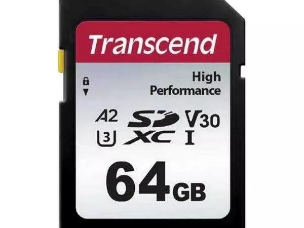 64GB  SDXC Card (Class 10) UHS-I , U3, Transcend 330S  "TS64GSDC330S" (R/W:100/60MB/s)