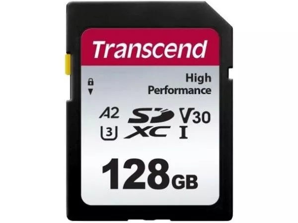 128GB SDXC Card (Class 10)  UHS-I, U3, Transcend 330S  "TS128GSDC330S" (R/W:100/85MB/s)