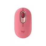 Wireless Mouse Logitech POP, Optical, 1000-4000 dpi, 4 buttons, Slim, 2,4 /BT, 1xAA, Rose