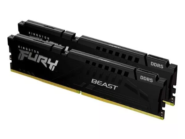 16GB DDR5-6000MHz  Kingston FURY Beast (Kit of 2x8GB) (KF560C40BBK2-16), CL40-40-40, 1.35V, Black