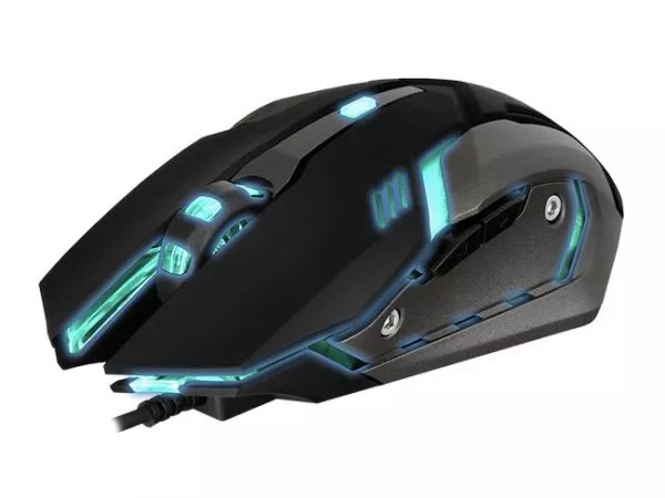 Gaming Mouse SVEN RX-G740, Optical 800-2400 dpi, 6 buttons, Silent ,Soft Touch, Backlight, Black,USB