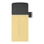 8GB USB2.0/Micro-USB Flash Drive Transcend "JetFlash 380", Gold, Metal Case, OTG (R/W:20/5MB/s)