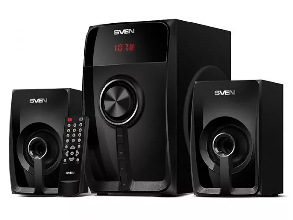 Speakers SVEN "MS-307" Bluetooth, SD-card, USB, FM, Remoute, Black, 40w / 20w + 2x10w / 2.1