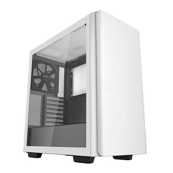 Case ATX Deepcool CK500, w/o PSU, 2x140mm fans,TG, GPU Holder, Dust Filter, 1xTypeC, 2xUSB3.0, White