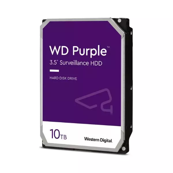 3.5" HDD 10.0TB-SATA- 256MB Western Digital  "Purple Surveillance (WD102PURZ)"