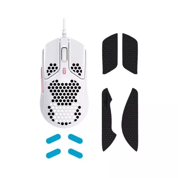 Gaming Mouse HyperX Pulsefire Haste, 400-16000 dpi, 6 buttons, 40G, 450IPS, 80g, White/Pink, USB