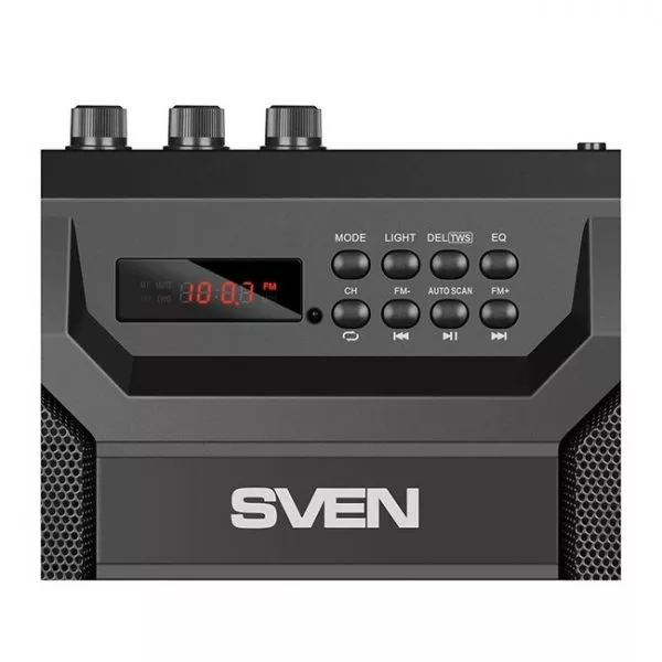 Speakers SVEN "PS-520" 36w, Black, Bluetooth, FM, USB, microSD, LED-display, RC, 2x2000mA*h