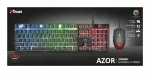 Trust Gaming Combo GXT 838 Azor Keyboard & Mouse, RU, Keyboard: 12 multimedia function keys,3 combin