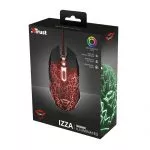 Trust Gaming GXT 105 Izza Illuminated Mouse, 800 - 2400 dpi, 6 Programmable button, Fully illuminate