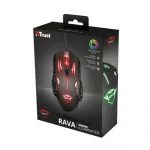 Trust Gaming GXT 108 Rava Illuminated Mouse, 600 - 2000 dpi, 6 Programmable button, Multi LED color