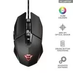 Trust Gaming GXT 950 Idon Illuminated Mouse, 500 - 6000 dpi, Mechnical button, 7 Programmable button