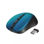 Trust Mydo Blue Wireless Mouse, Silent Click, 10m  2.4GHz, Micro receiver, 1000 - 1800 dpi, 4 button