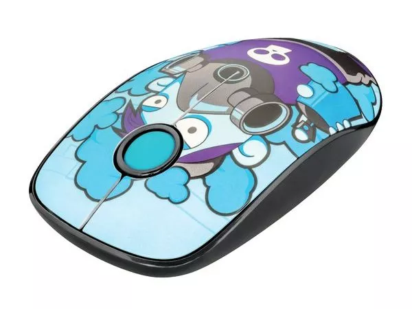 Trust Sketch Blue Wireless Mouse, Silent Click, 15m  2.4GHz, Micro receiver, 1600 dpi, 3 button, USB
