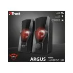 Trust Gaming GXT 610 Argus Illuminated 2.0 Speaker Set, 20W, LED illuminatio, Black
