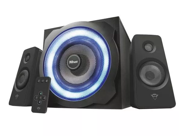 Trust Gaming GXT 629 Tytan RGB Illuminated 2.1 Speaker Set, 120w  - Black