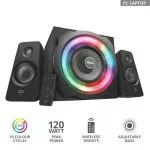 Trust Gaming GXT 629 Tytan RGB Illuminated 2.1 Speaker Set, 120w  - Black