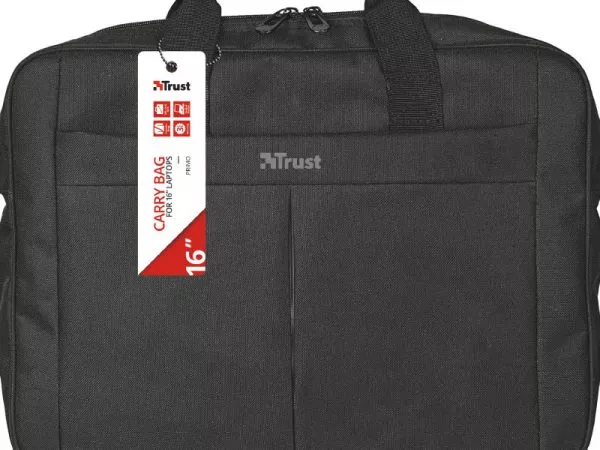 Trust NB bag 16" Primo Carry, arge main compartment (385 x 315 mm) to fit most laptops with screens