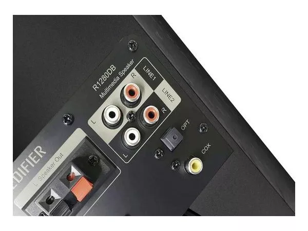 Edifier R1280DB Black, 2.0/ 42W (2x21W) RMS, Audio In: Bluetooth, RCA x2, optical, coaxial, AUX, remote control, wooden, (4"+1/2')