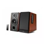 Edifier R1700BT Brown (Bluetooth) Wood, 2.0/ 66W (2x33W) RMS,  Audio in: Bluetooth & 2 analog (RCA), remote control, wooden, (4"+3/4")